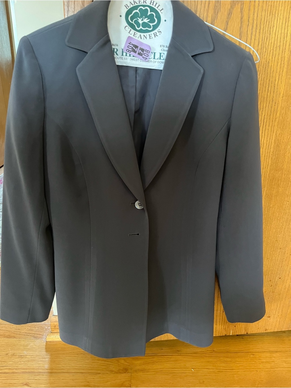 Kasper Women's Dark Gray Two Button Pantsuit